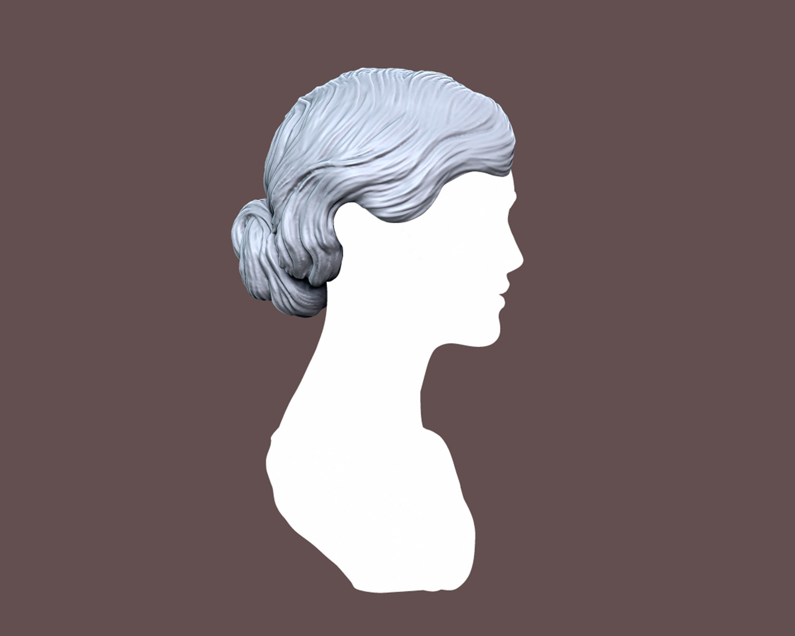 Hairstyle 13 3D print model_4