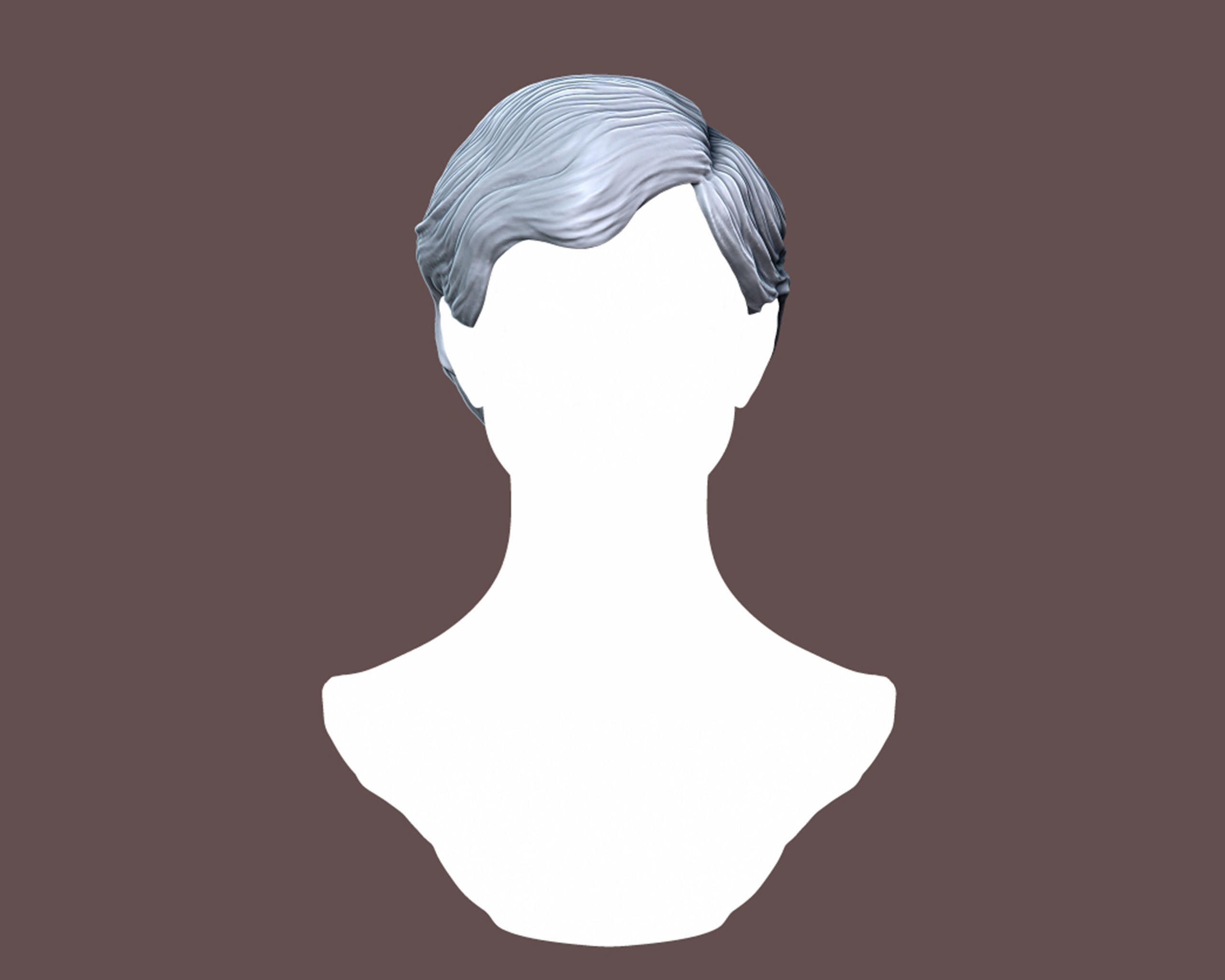 Hairstyle 13 3D print model_3