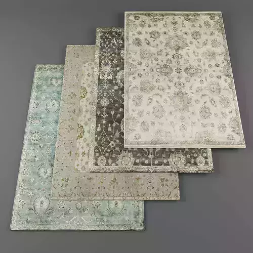Rugs collection 098 Low-poly 3D model