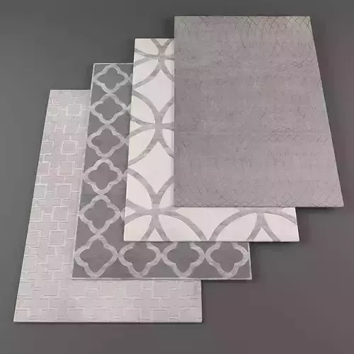 Rugs collection 101 Low-poly 3D model