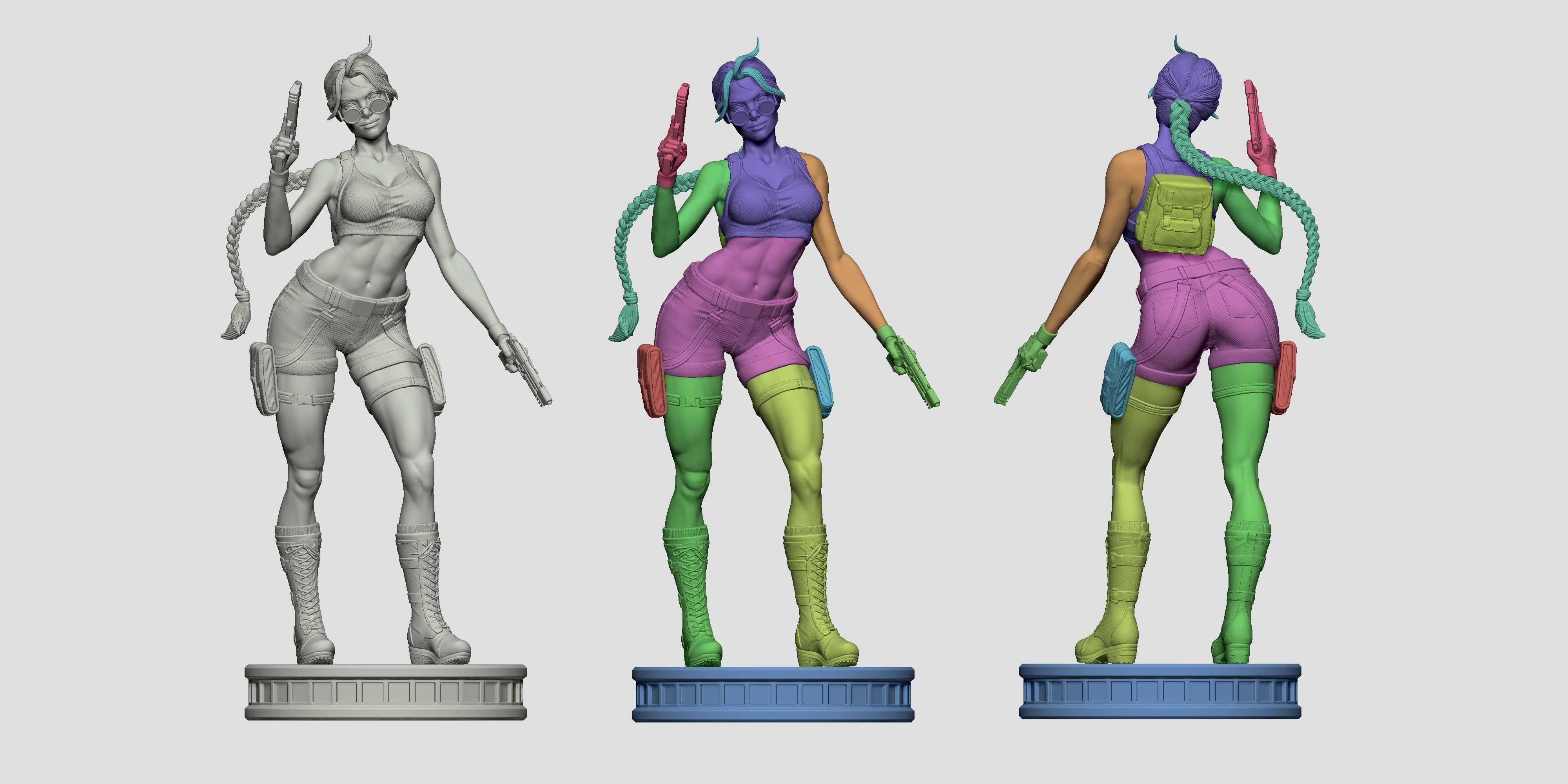 LARA CROFT - TOMB RAIDER  COMICS  Collectible statue 3D print model_8