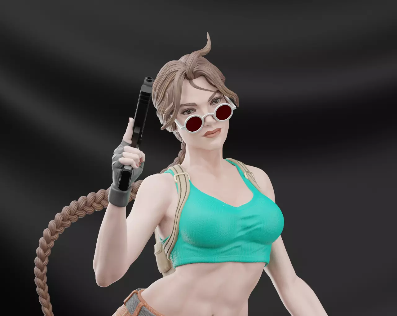 LARA CROFT - TOMB RAIDER  COMICS  Collectible statue 3D print model_0