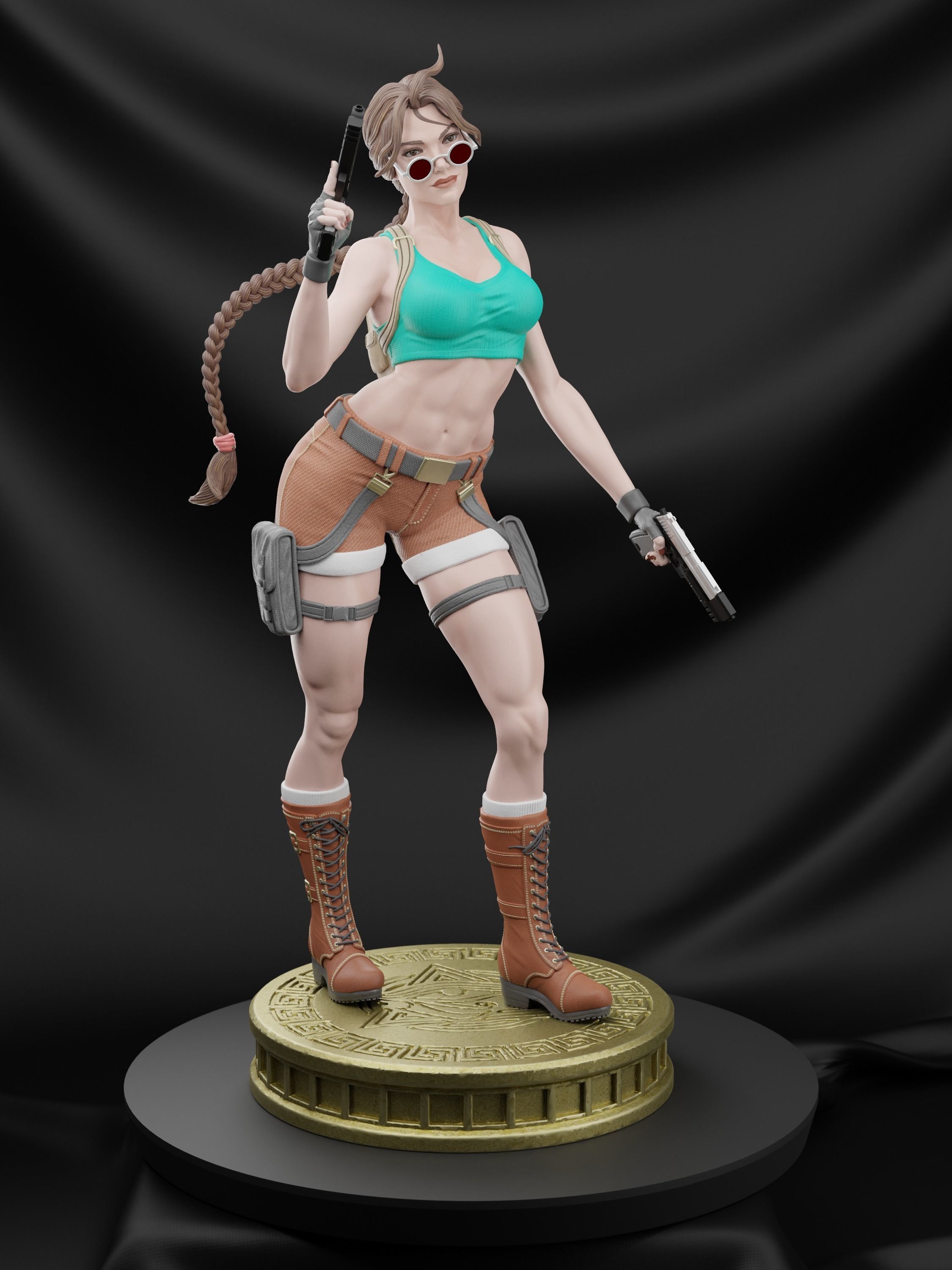 LARA CROFT - TOMB RAIDER  COMICS  Collectible statue 3D print model_1