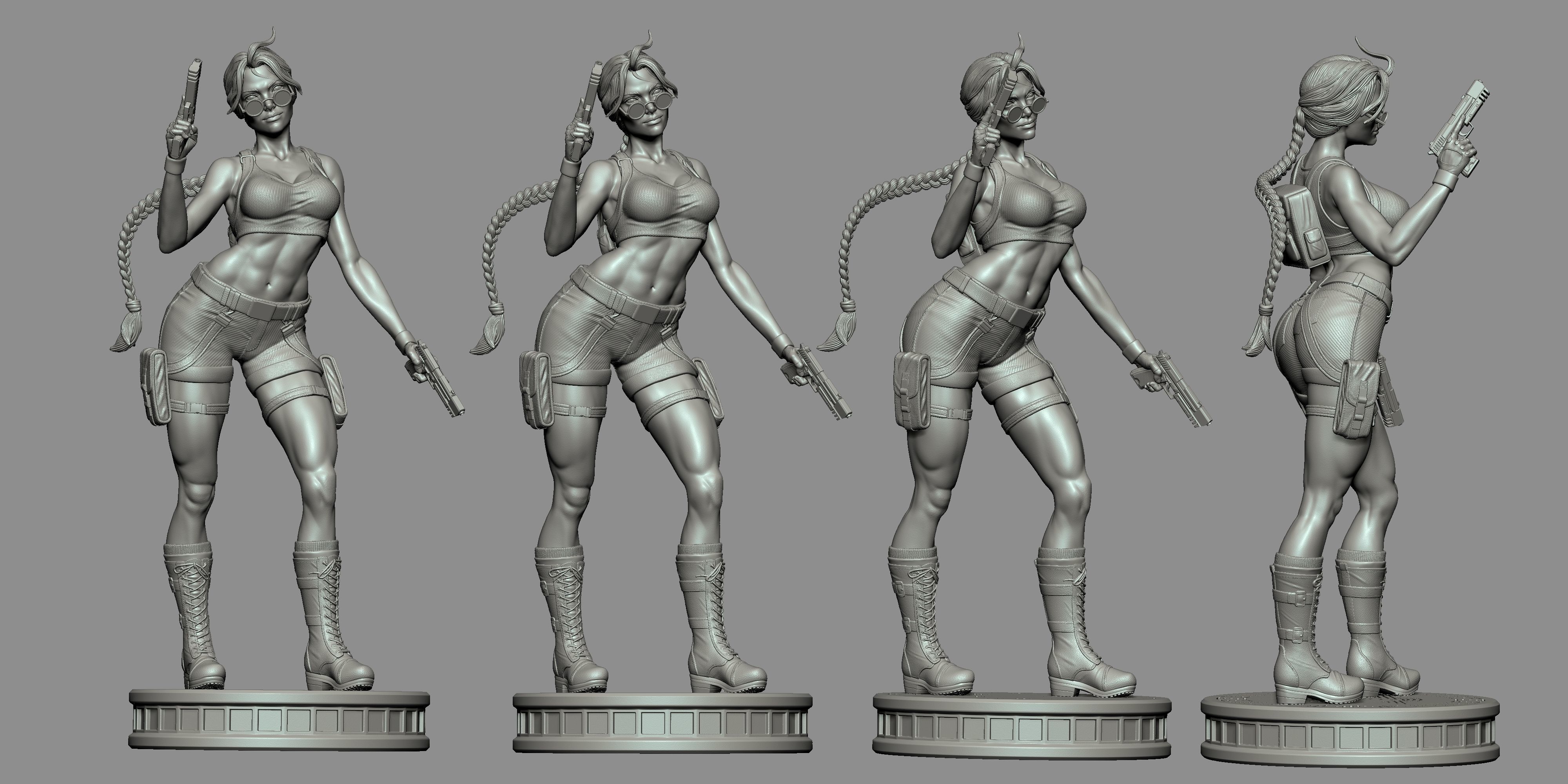 LARA CROFT - TOMB RAIDER  COMICS  Collectible statue 3D print model_6