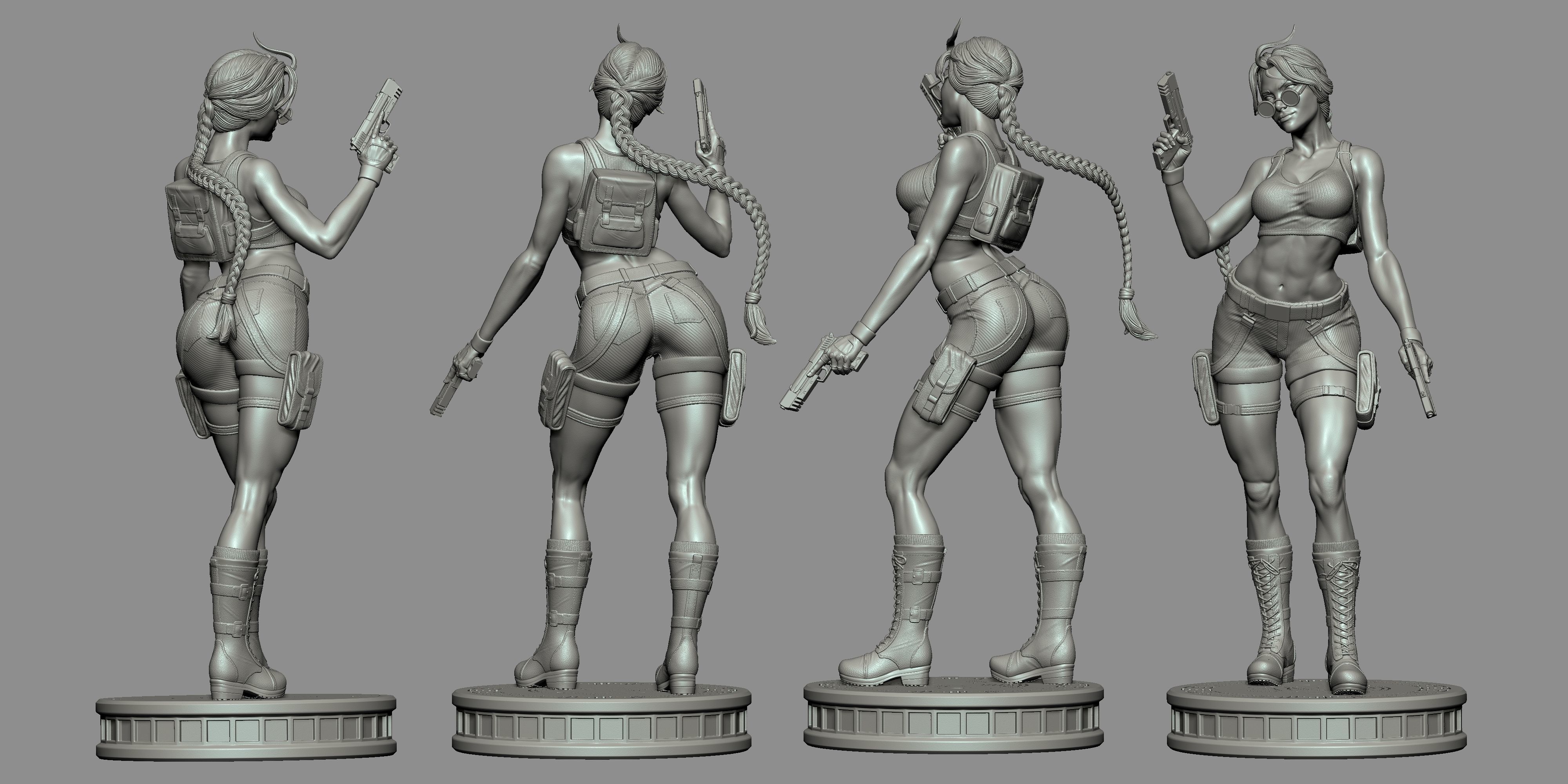 LARA CROFT - TOMB RAIDER  COMICS  Collectible statue 3D print model_7