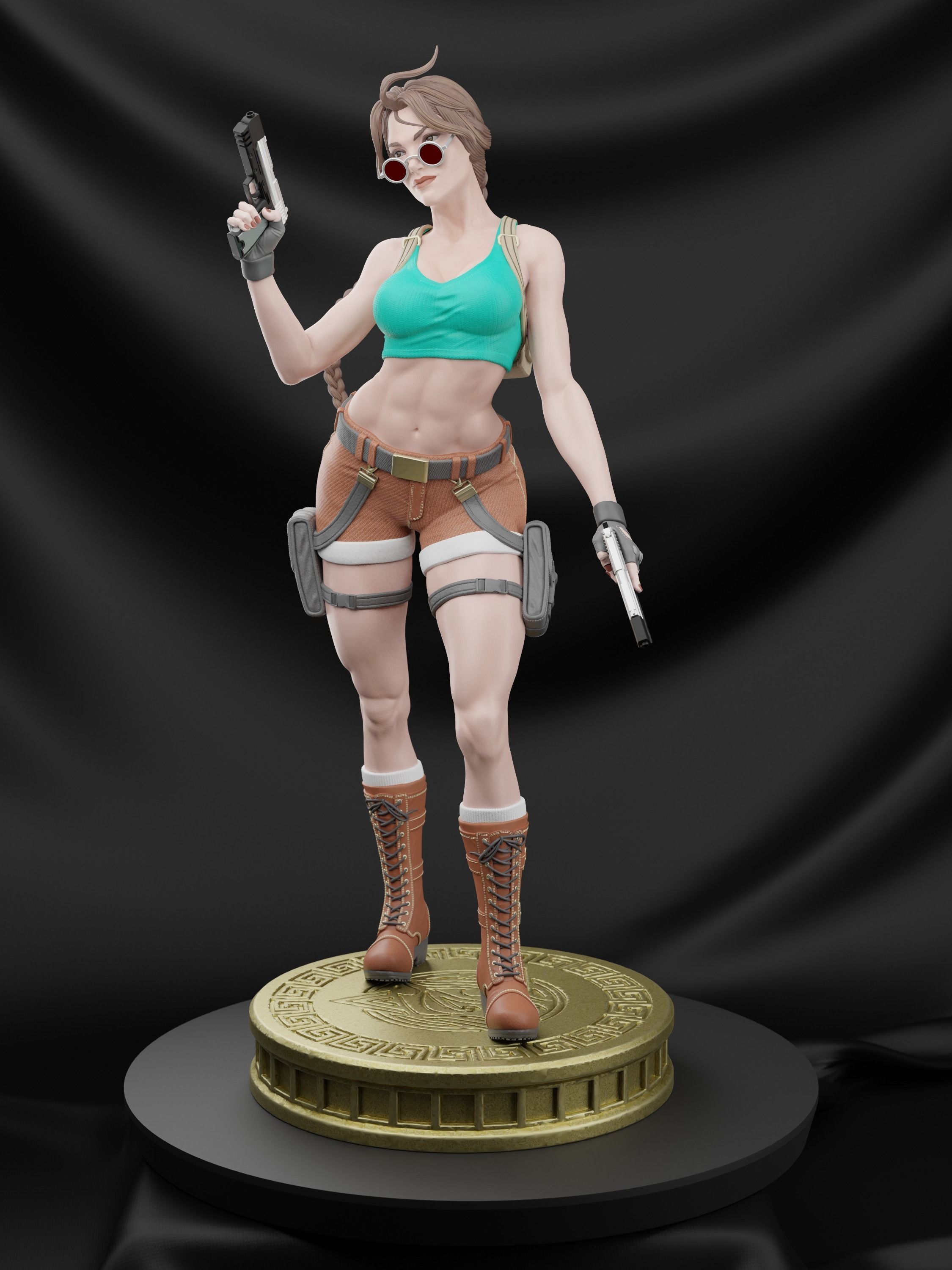 LARA CROFT - TOMB RAIDER  COMICS  Collectible statue 3D print model_3