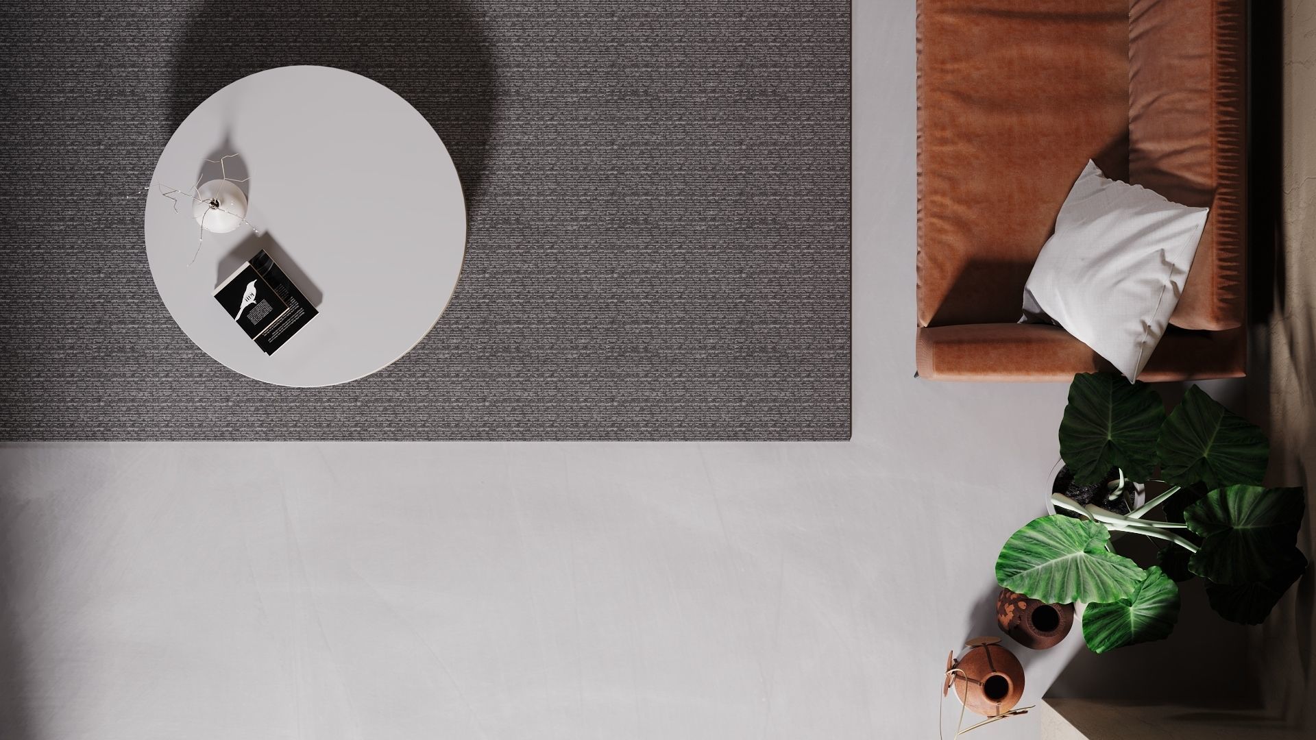 CA - Simple Studio  Interior Scene 2 -  Corona - Vray 3D model_4