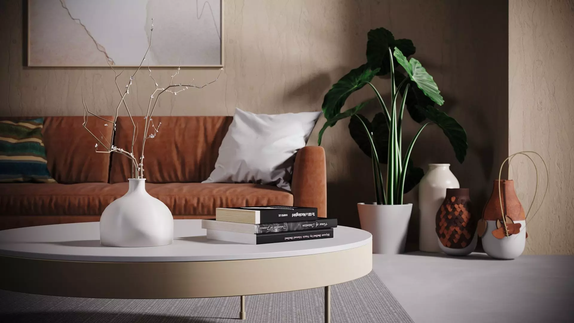 CA - Simple Studio  Interior Scene 2 -  Corona - Vray 3D model_0