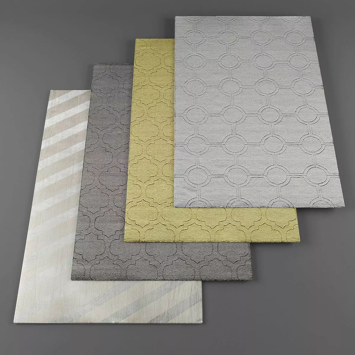 Rugs collection 108 Low-poly 3D model_0