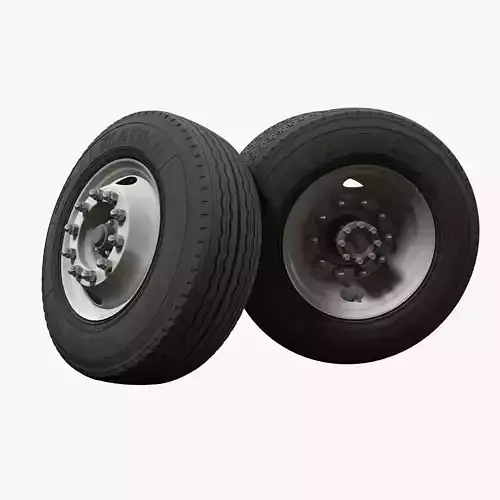 Truck steel wheels  3D model