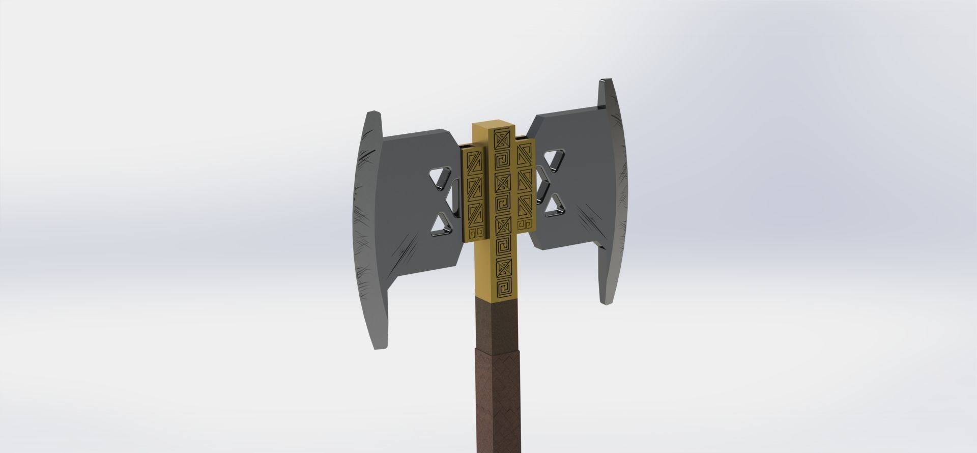 Gimli Battle Axe- Lord Of The Rings- LOTR -3D Print model 3D print model_7