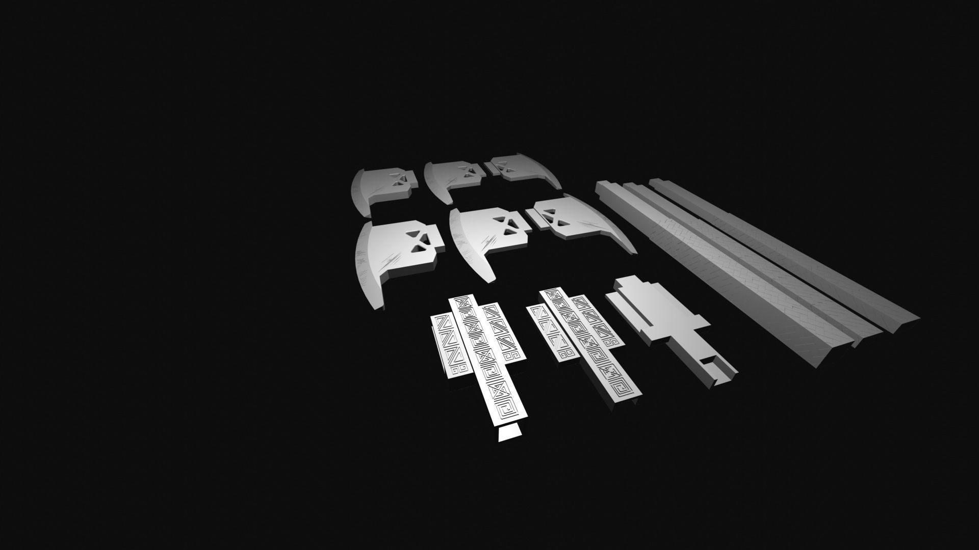 Gimli Battle Axe- Lord Of The Rings- LOTR -3D Print model 3D print model_23