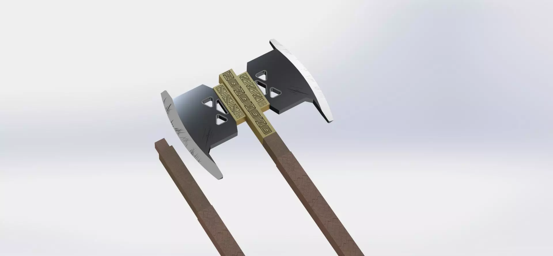 Gimli Battle Axe- Lord Of The Rings- LOTR -3D Print model 3D print model_0