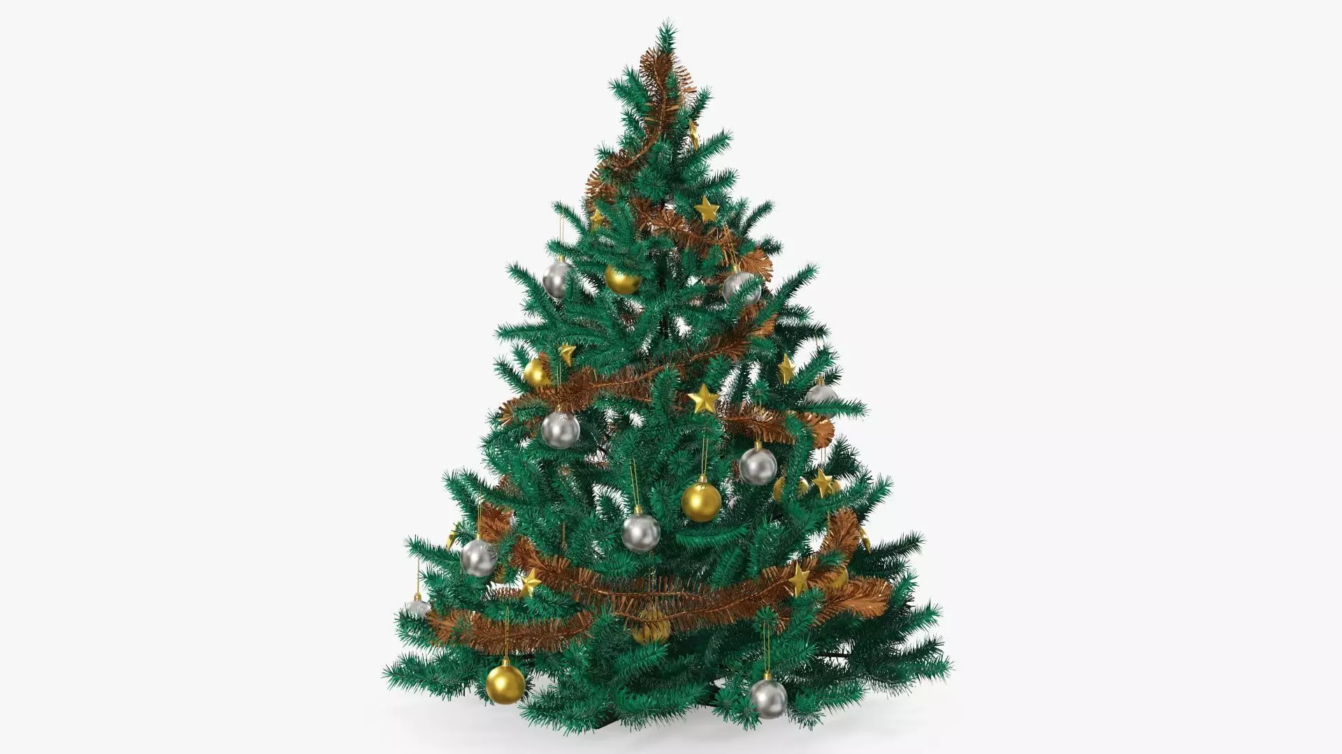 Fir tree artificial decorated 01 3D model