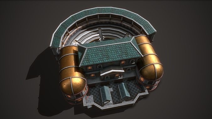 Ancient Theater 01 Low-poly 3D model