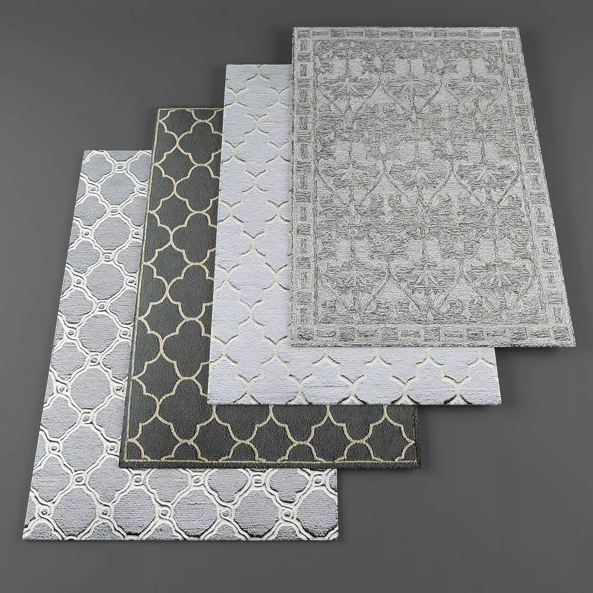 Rugs collection 113 Low-poly 3D model_0