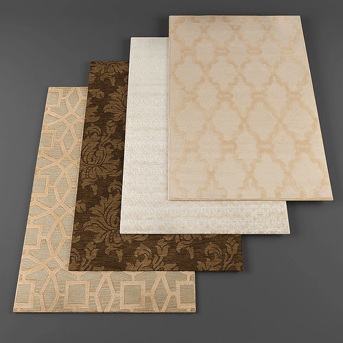 Rugs collection 121 Low-poly 3D model