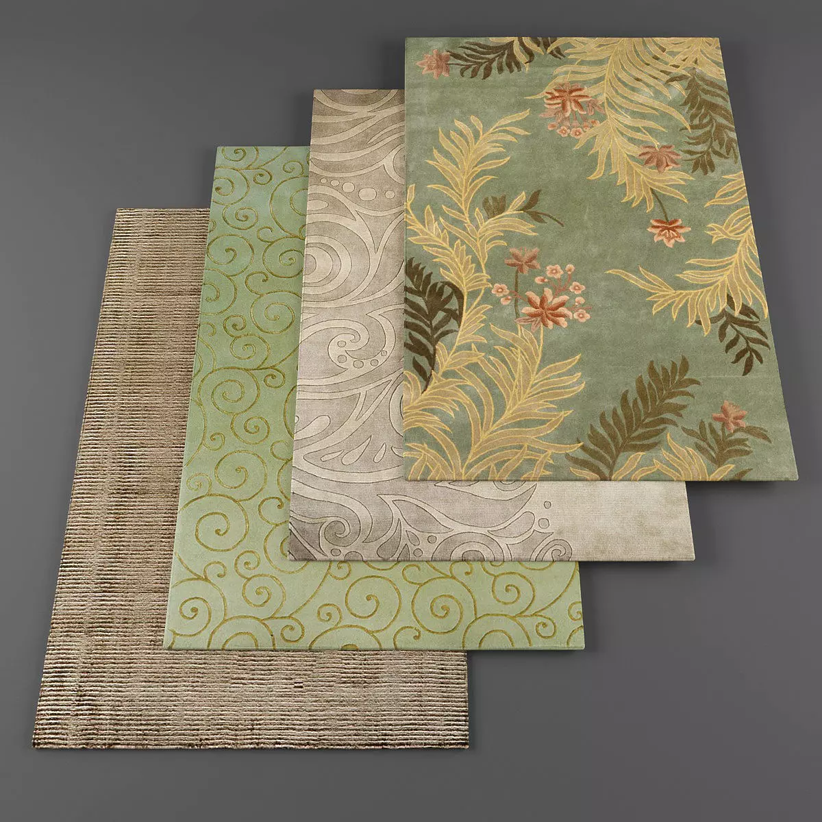 Rugs collection 126 Low-poly 3D model_0