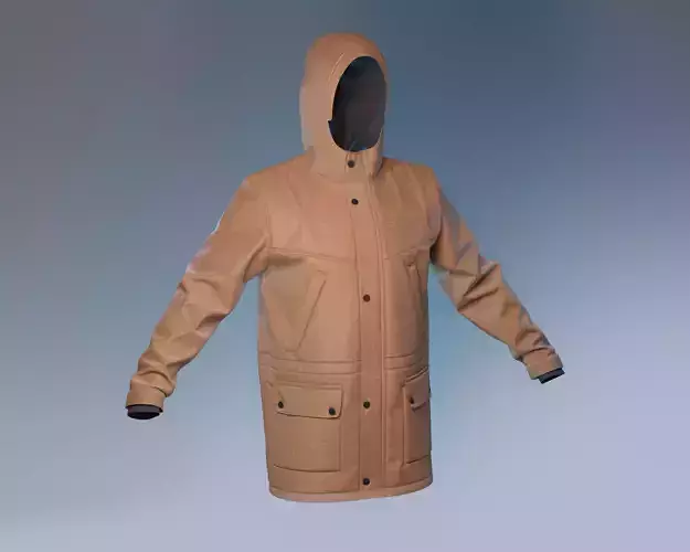 Parka Jacket for Marvelous Designer 3D model