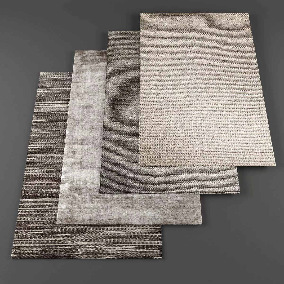 Rugs collection 132 Low-poly 3D model_0