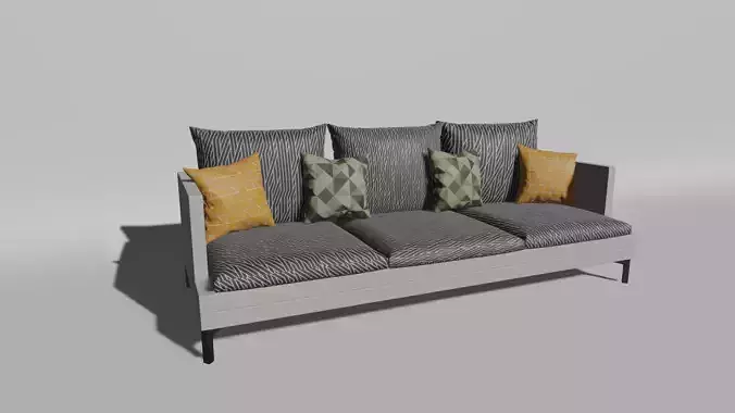 Couch sofa with pillows