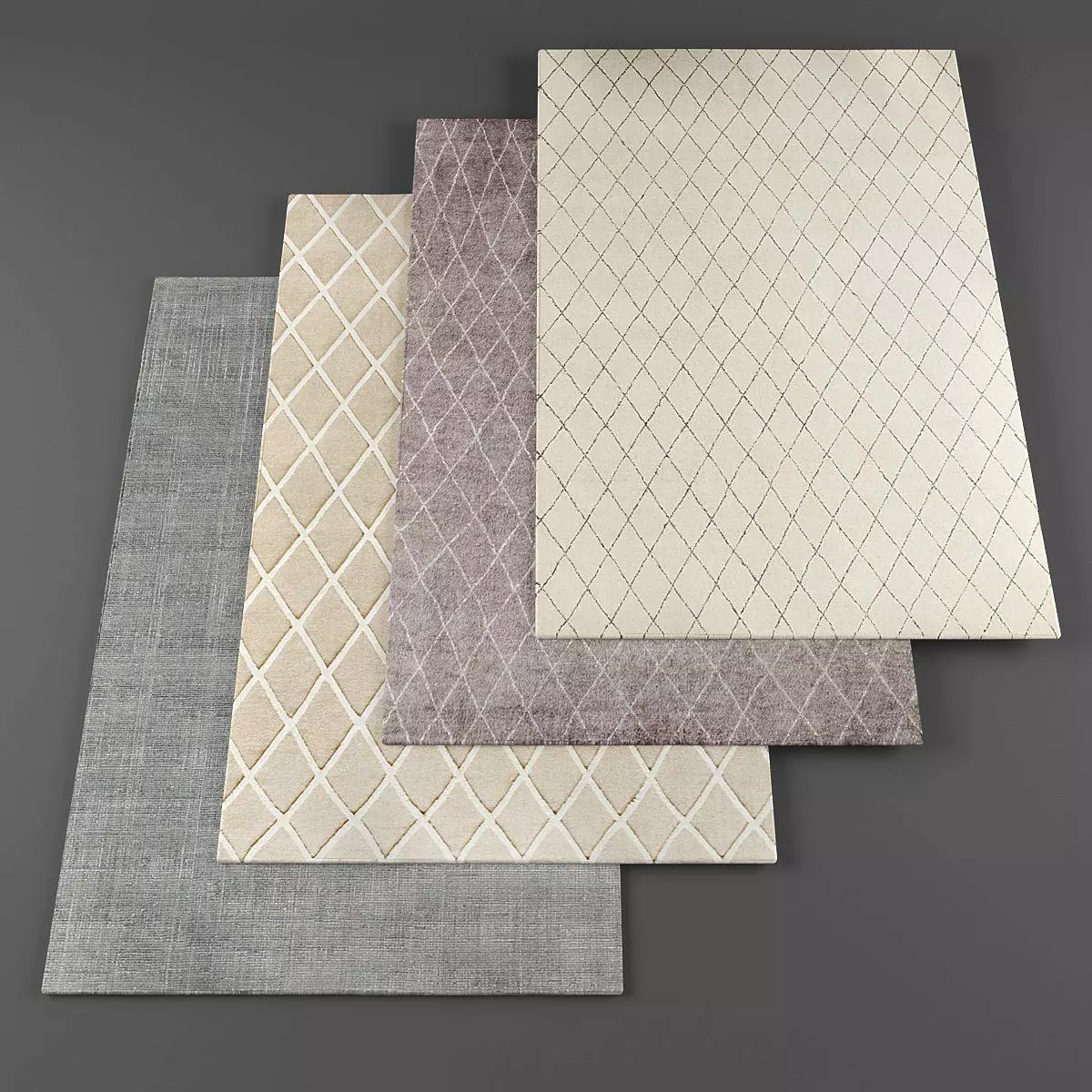 Rugs collection 138 Low-poly 3D model_0