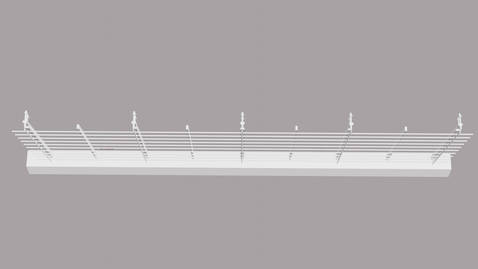 Jurassic Themed - Electric Fence Free low-poly 3D model_4