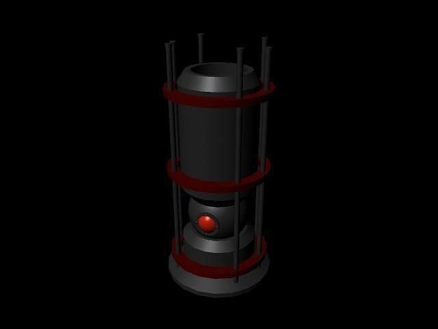 Heat generator Low-poly 3D model