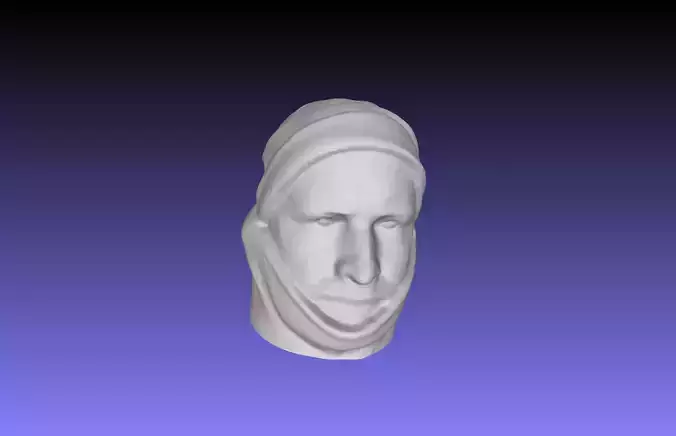 Human head 3d scanned