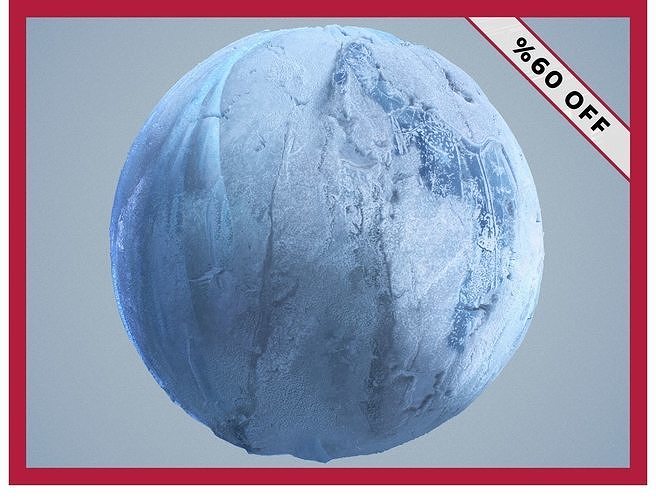 Snow Ice Seamless PBR Texture Texture