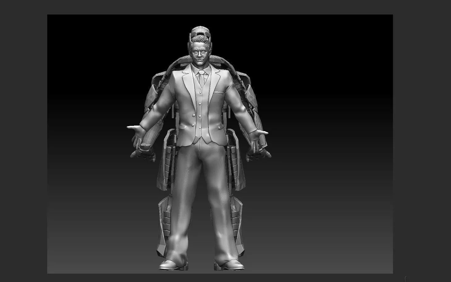 IRONMAN HATCH OPEN TONY STARK AVENGERS STATUE MARVEL MCU 3D print model