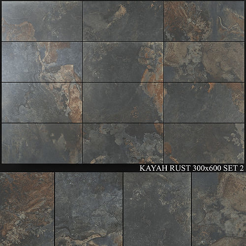 Yurtbay Seramik Kayah Rust 300x600 Set 2 3D model