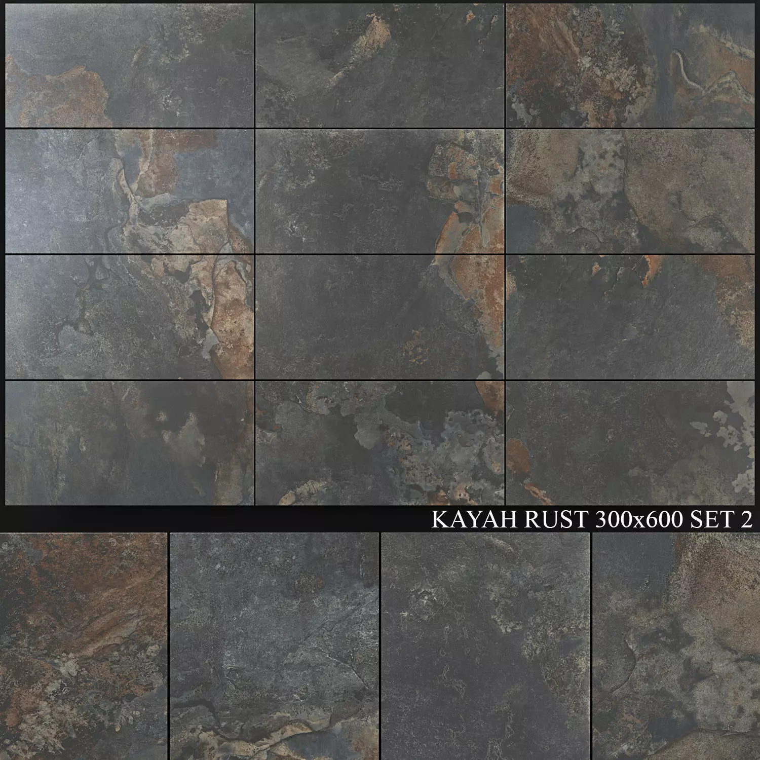 Yurtbay Seramik Kayah Rust 300x600 Set 2 3D model_0