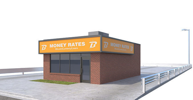 Commercial Building-029 Money Rates 3D model