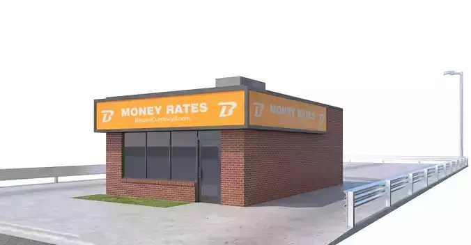 Commercial Building-029 Money Rates 3D model