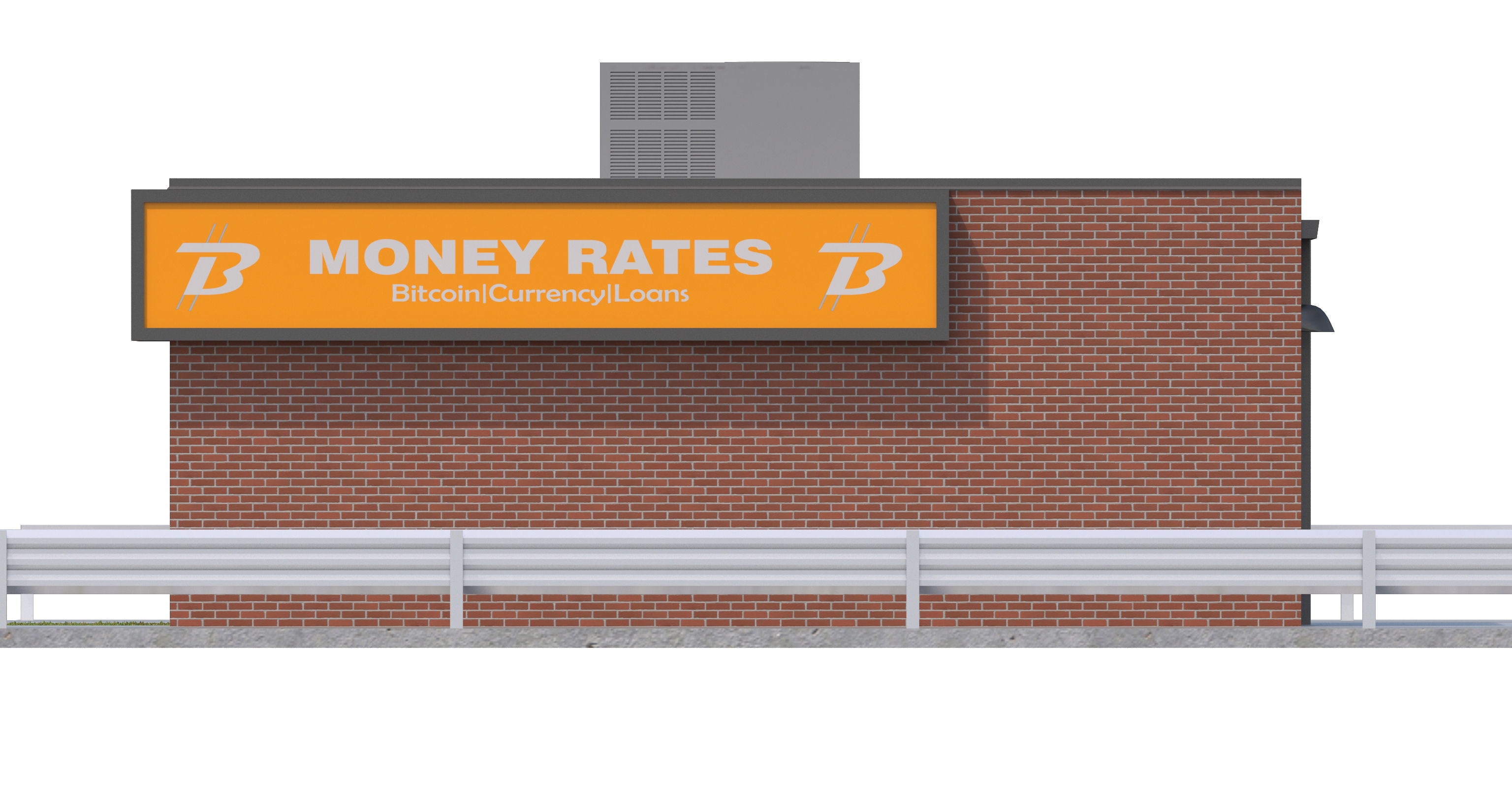 Commercial Building-029 Money Rates 3D model_8
