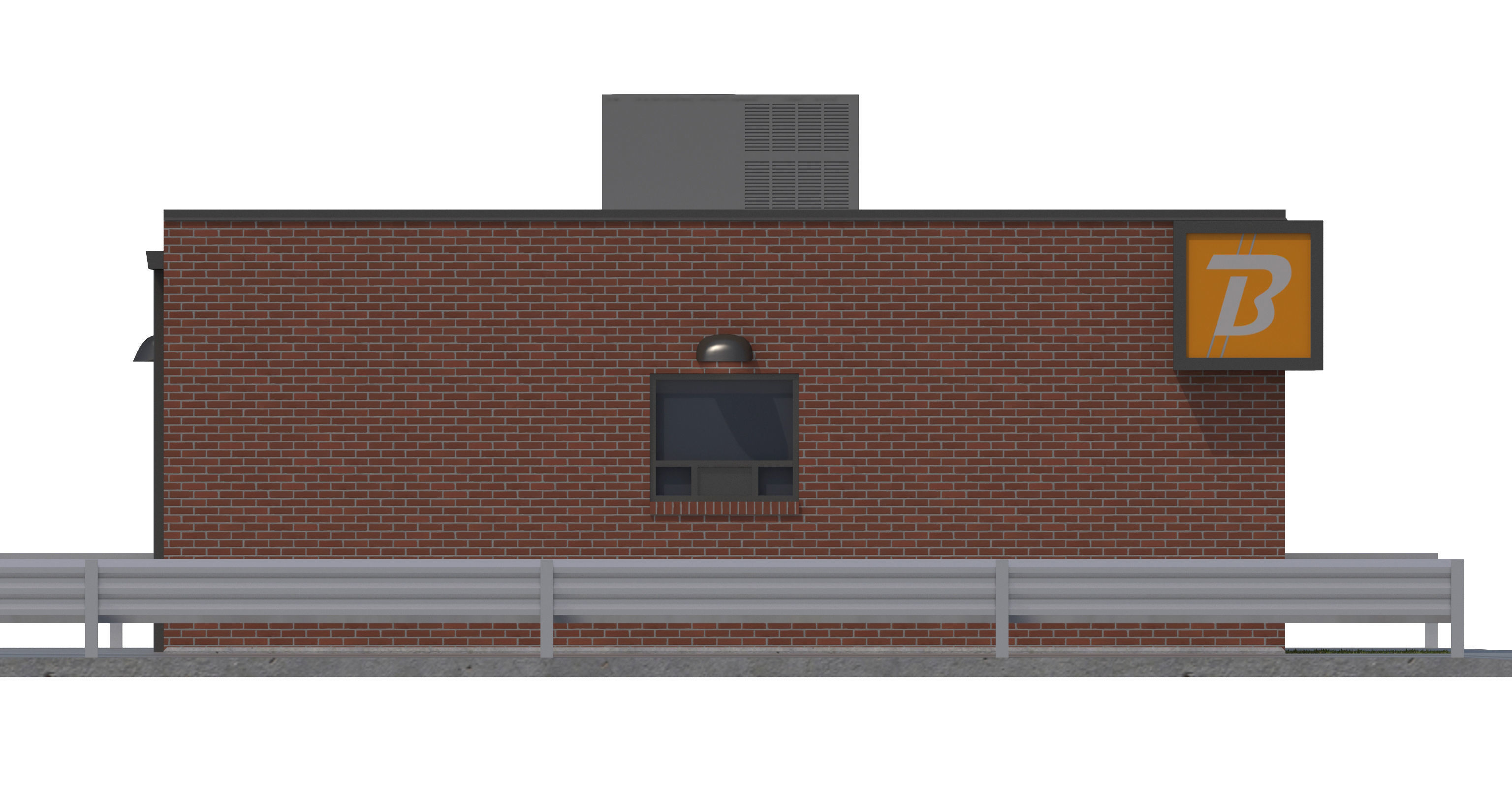 Commercial Building-029 Money Rates 3D model_9