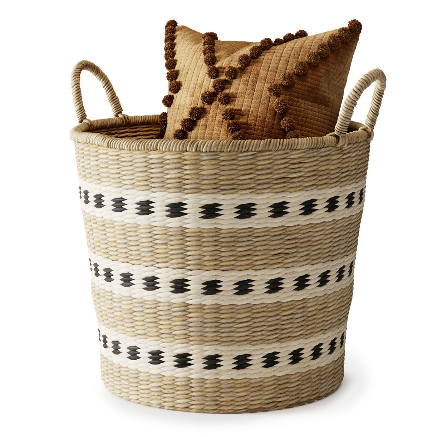  Baskets Set 02 3D model_2