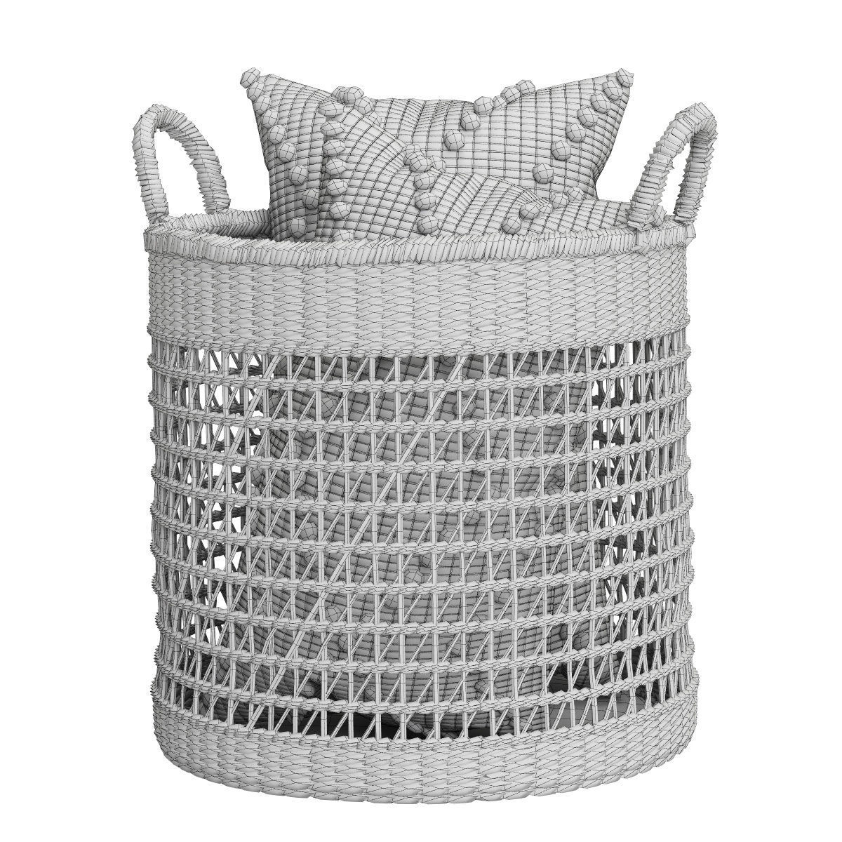  Baskets Set 02 3D model_6