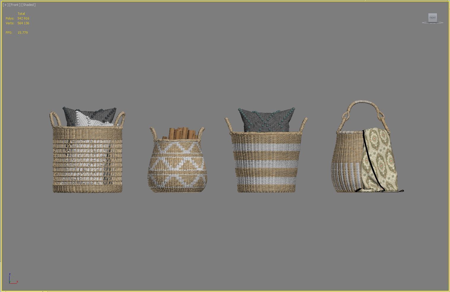  Baskets Set 02 3D model_10