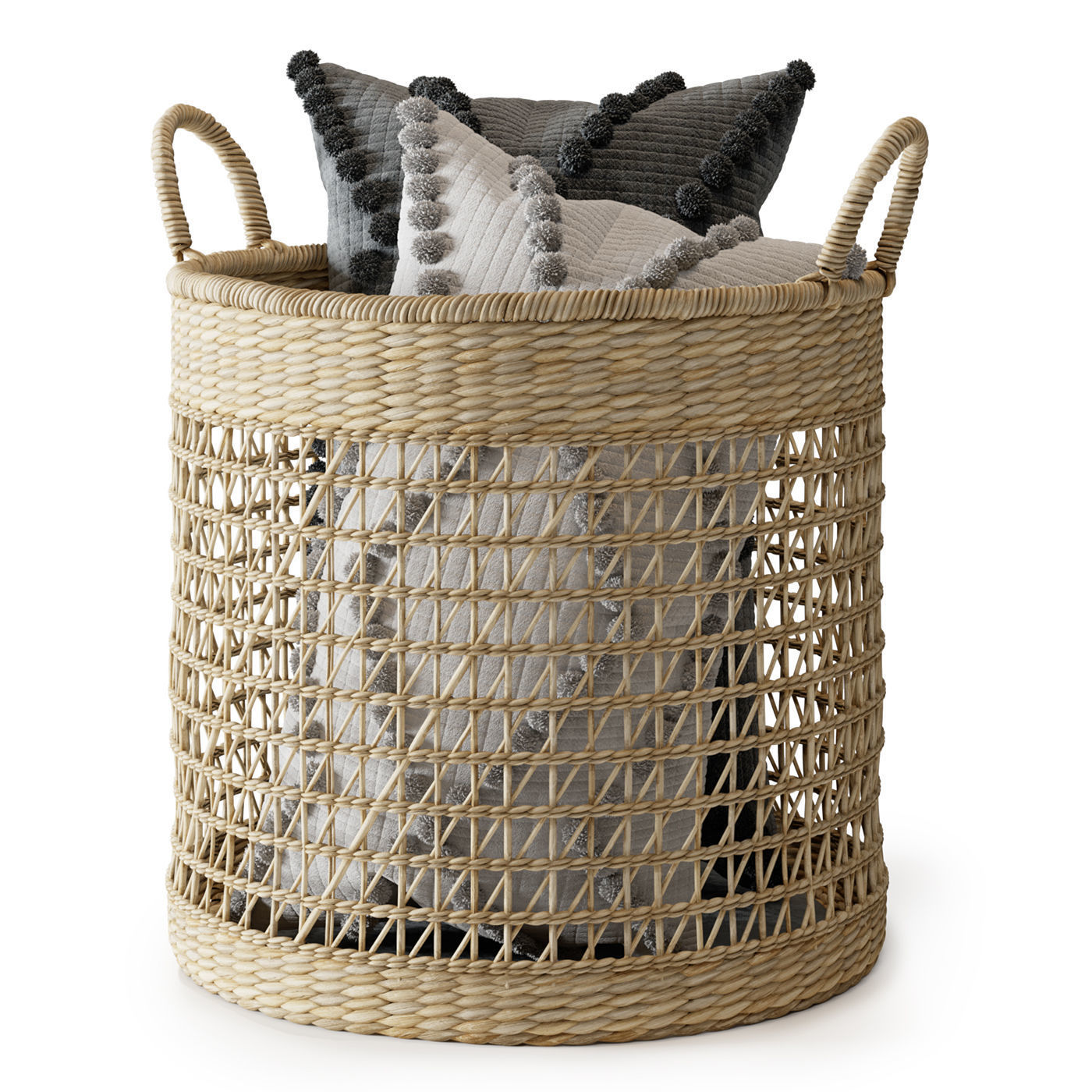  Baskets Set 02 3D model_1