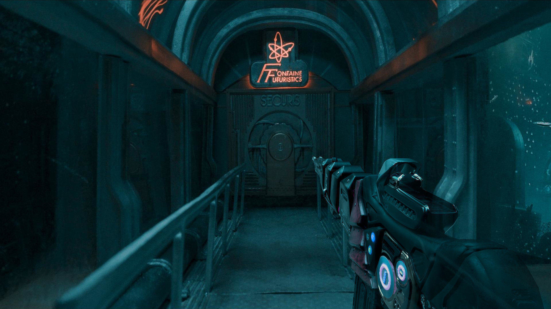 SciFi Gun Weapon- Encre Low-poly 3D model_13