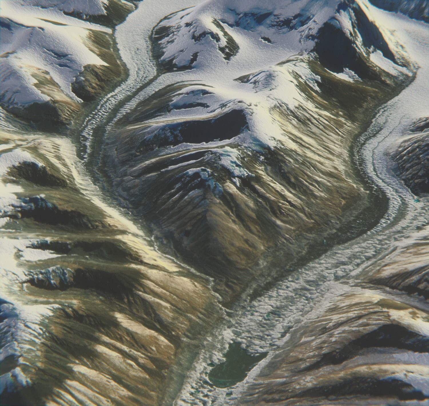 Mount Everest Low-poly 3D model_1
