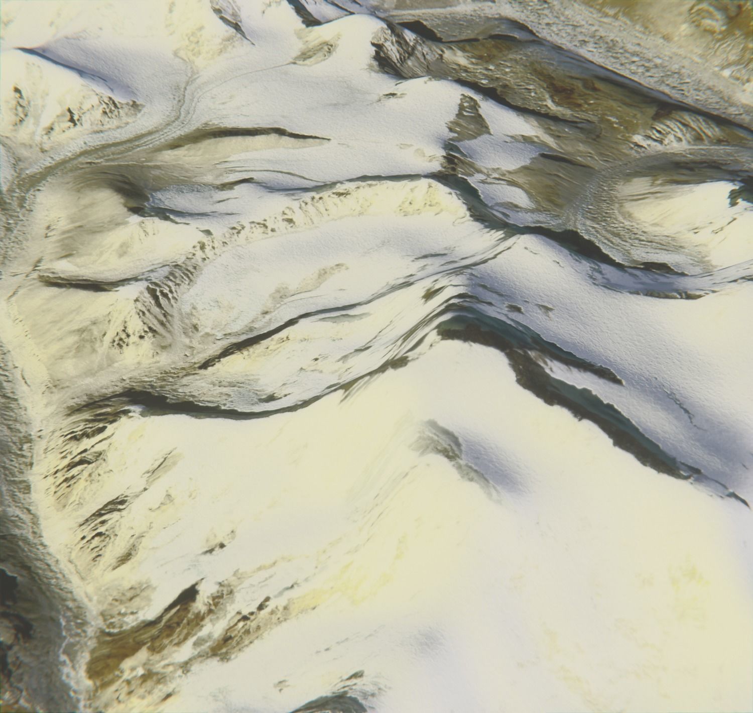 Mount Everest Low-poly 3D model_4