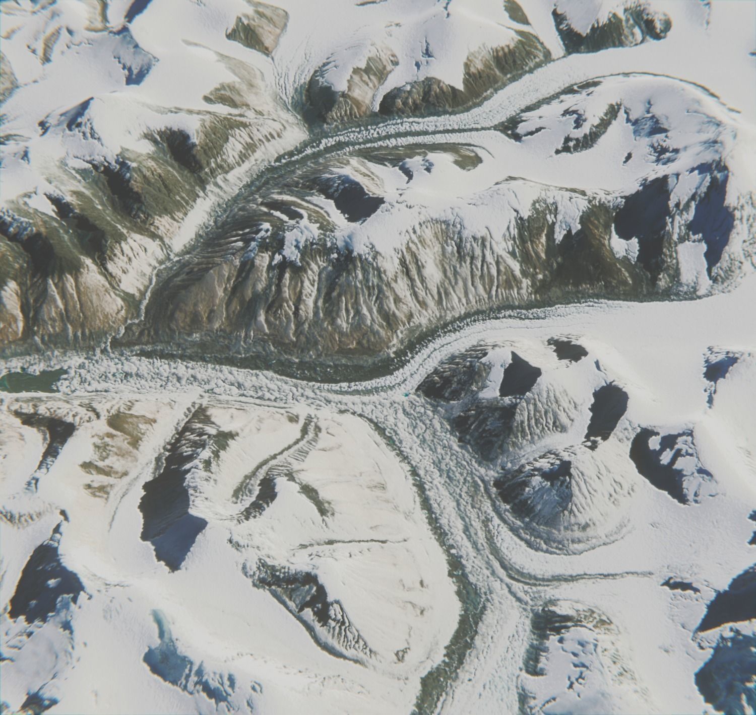 Mount Everest Low-poly 3D model_2