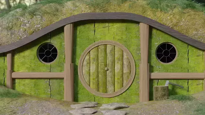 Hobbit House Pack 3D model