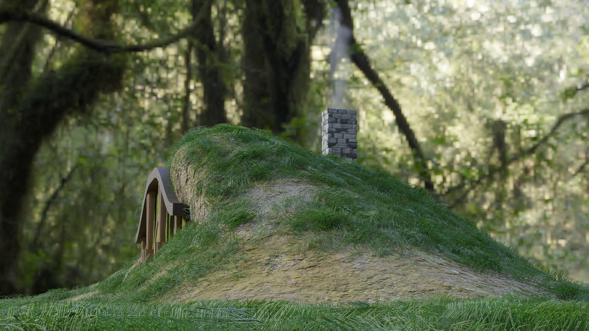 Hobbit House Pack 3D model_12