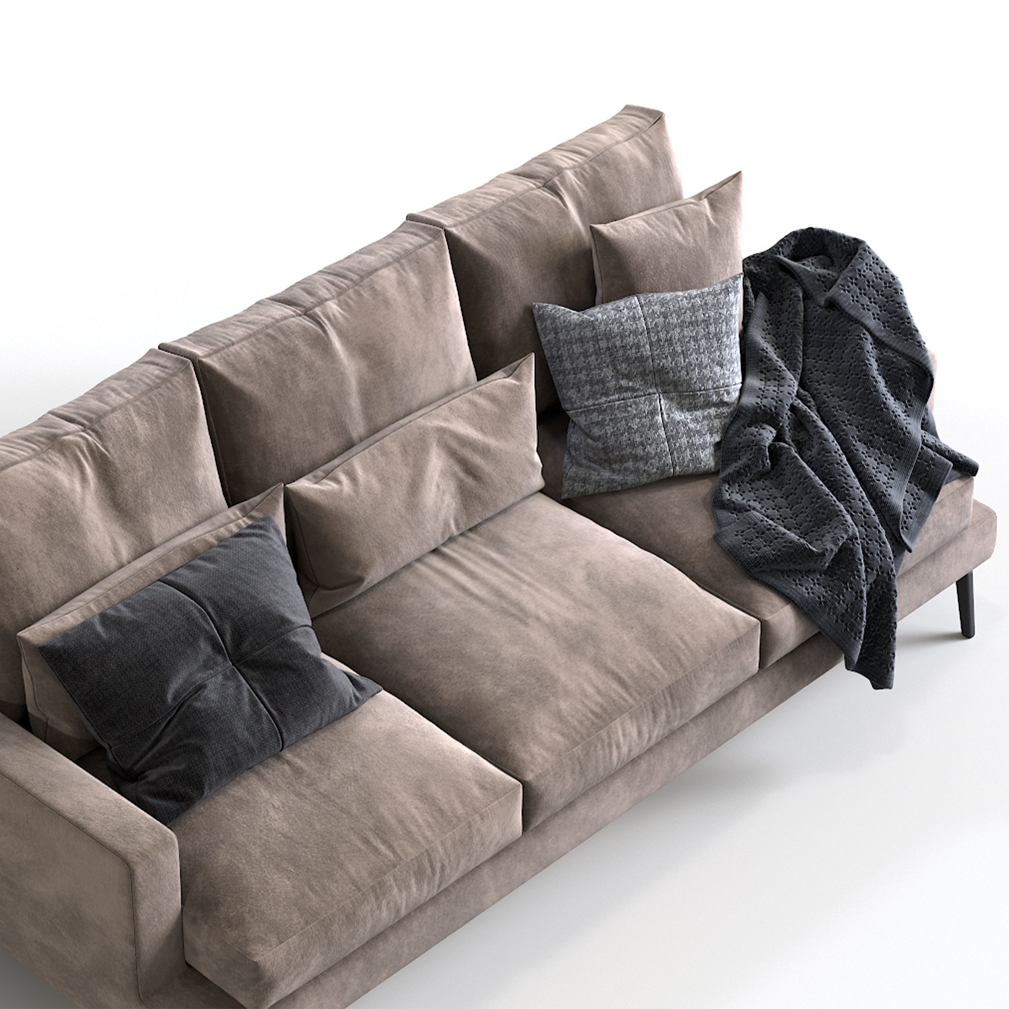 Verzelloni Sofa Larsen 3D model_3