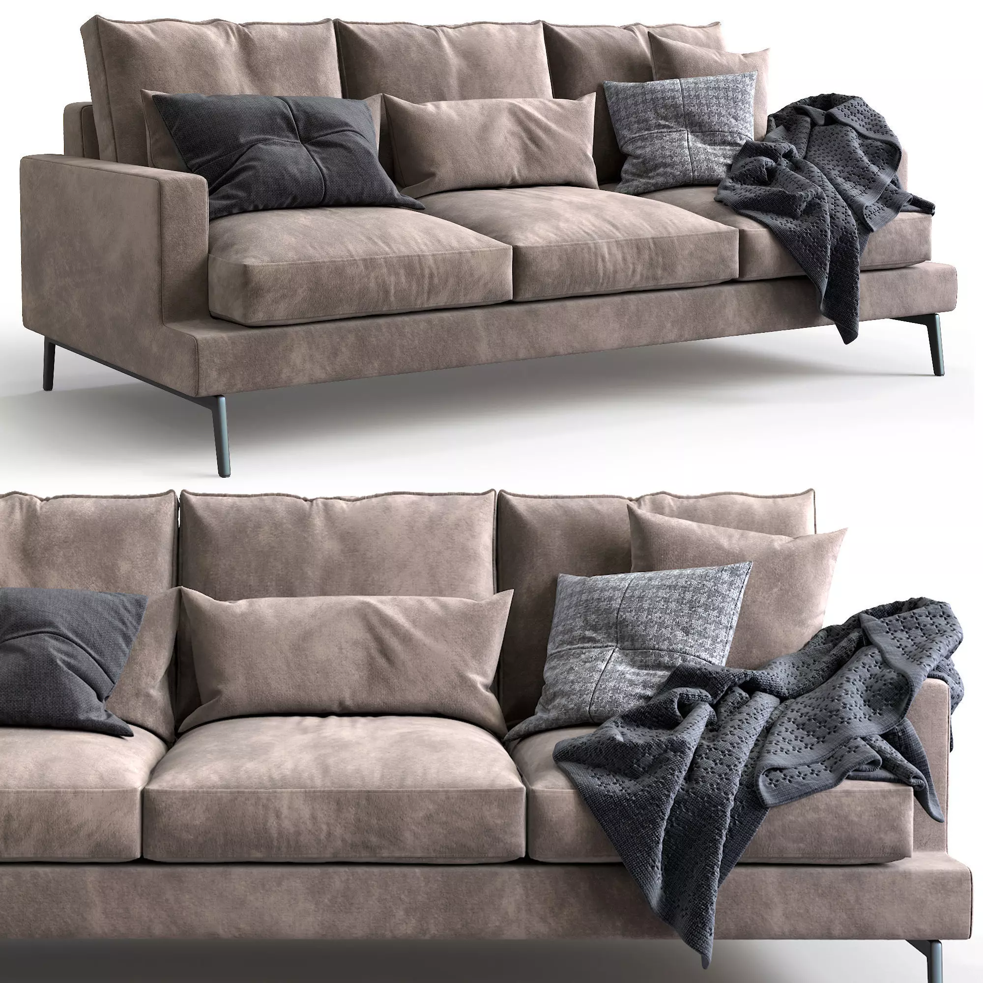 Verzelloni Sofa Larsen 3D model_0