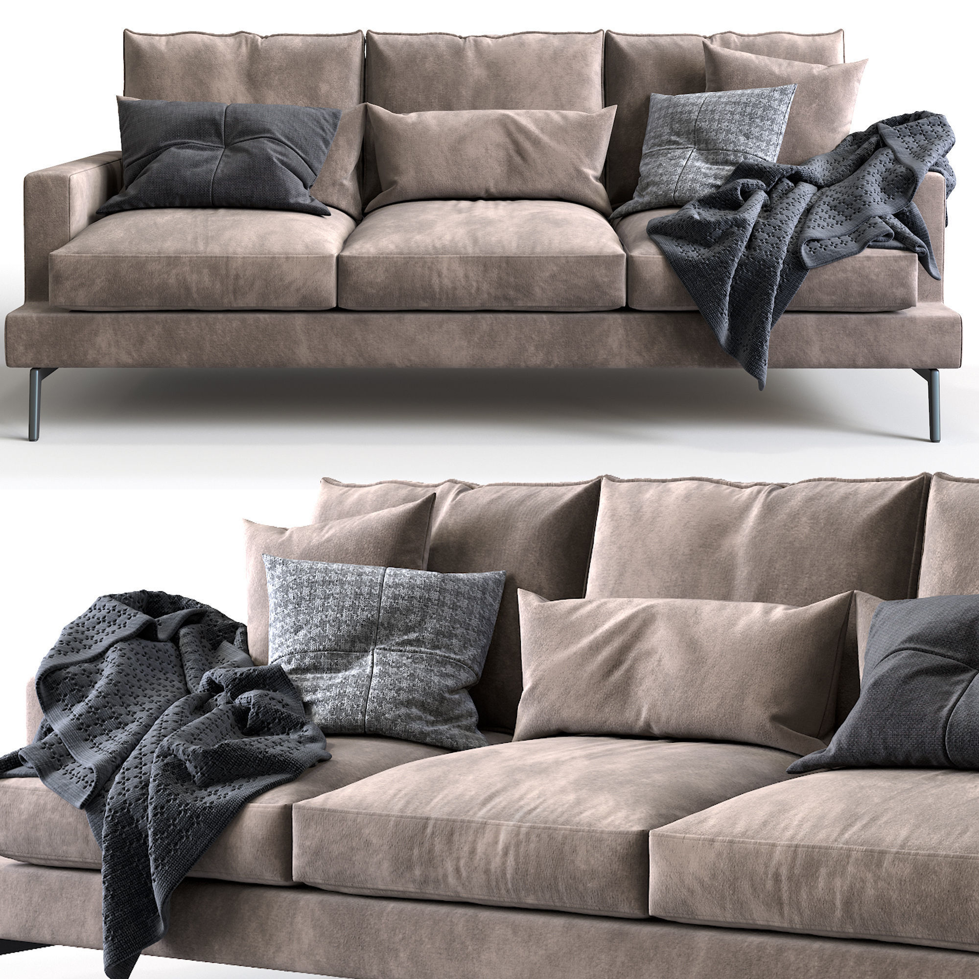 Verzelloni Sofa Larsen 3D model_1